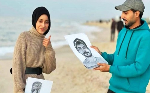 ইসরায়েলি হামলায় নিহত ফিলিস্তিনি শিল্পী দীনা খালেদ