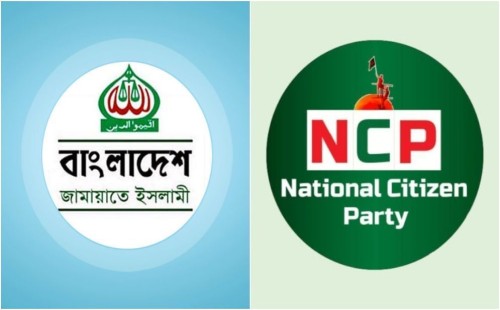 জামায়াত-এনসিপি জোট ও ২০২৫ নির্বাচনী সমীকরণ: মাঠে নাহিদ-সারজিস-হাসনাত