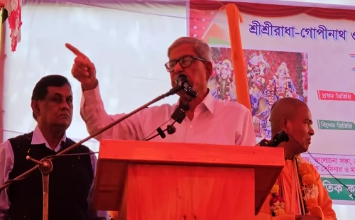 ঠাকুরগাঁওয়ে মির্জা ফখরুলের হুঁশিয়ারি: ‘পাক সেনাদের সহযোগীরা এখন ভোটের জন্য এসেছে’