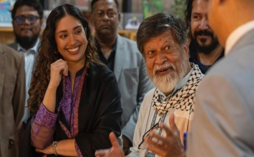 জাইমা রহমানের দৃক গ্যালারি পরিদর্শন