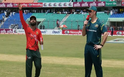 বাংলাদেশ বনাম অস্ট্রেলিয়া ১ম টি-টোয়েন্টি: টস জিতে ব্যাটিংয়ে বাংলাদেশ