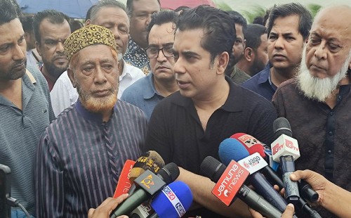 শেখ হাসিনার ফেরার কথা কেবল দল টিকিয়ে রাখার কৌশল: ভোলায় আন্দালিব রহমান পার্থ